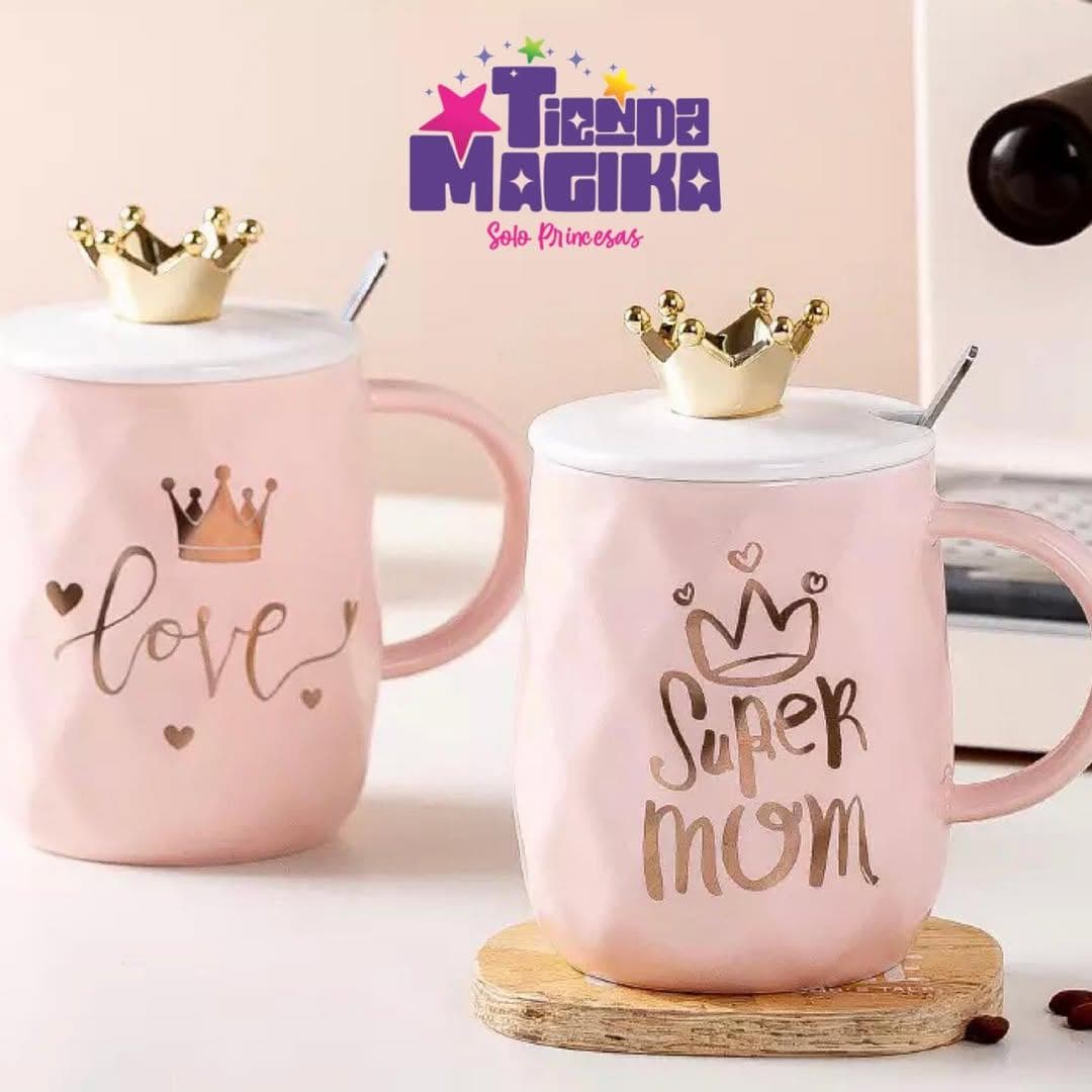 Mug con Tapa y Cuchara