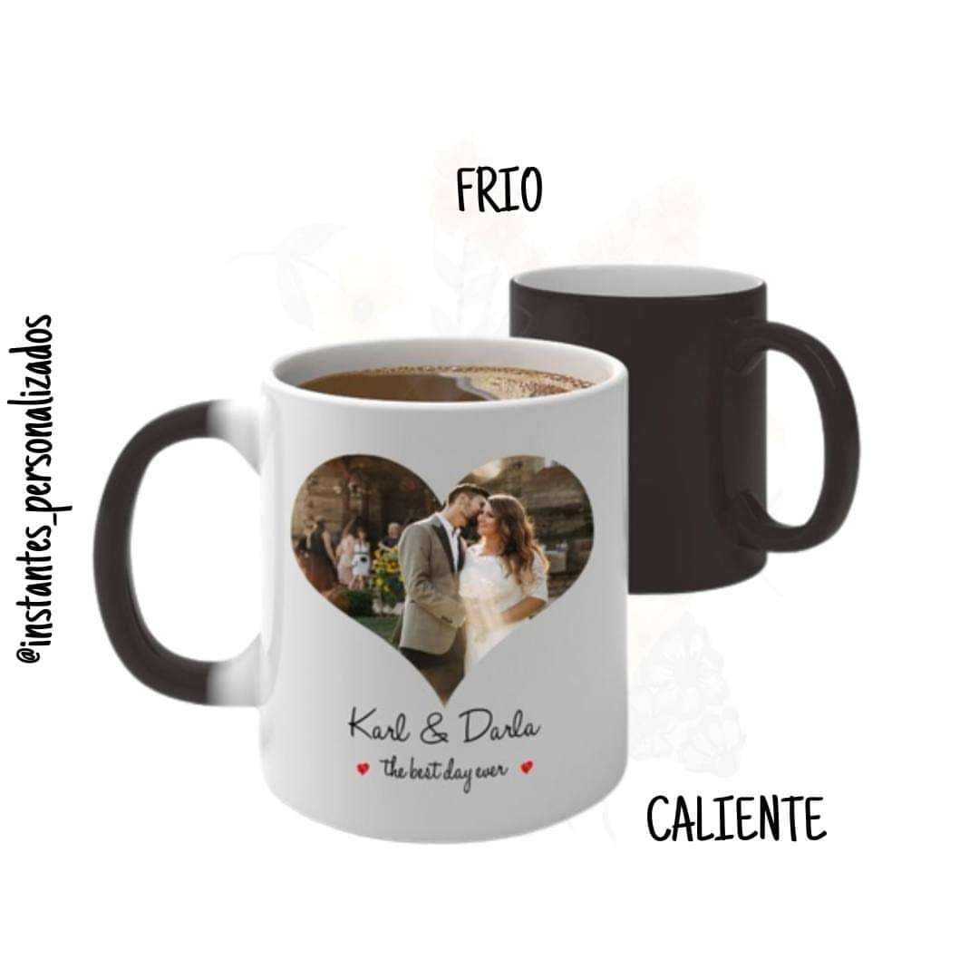 Mug MágicoMug que revela un diseño cuando se llena con líquido caliente.